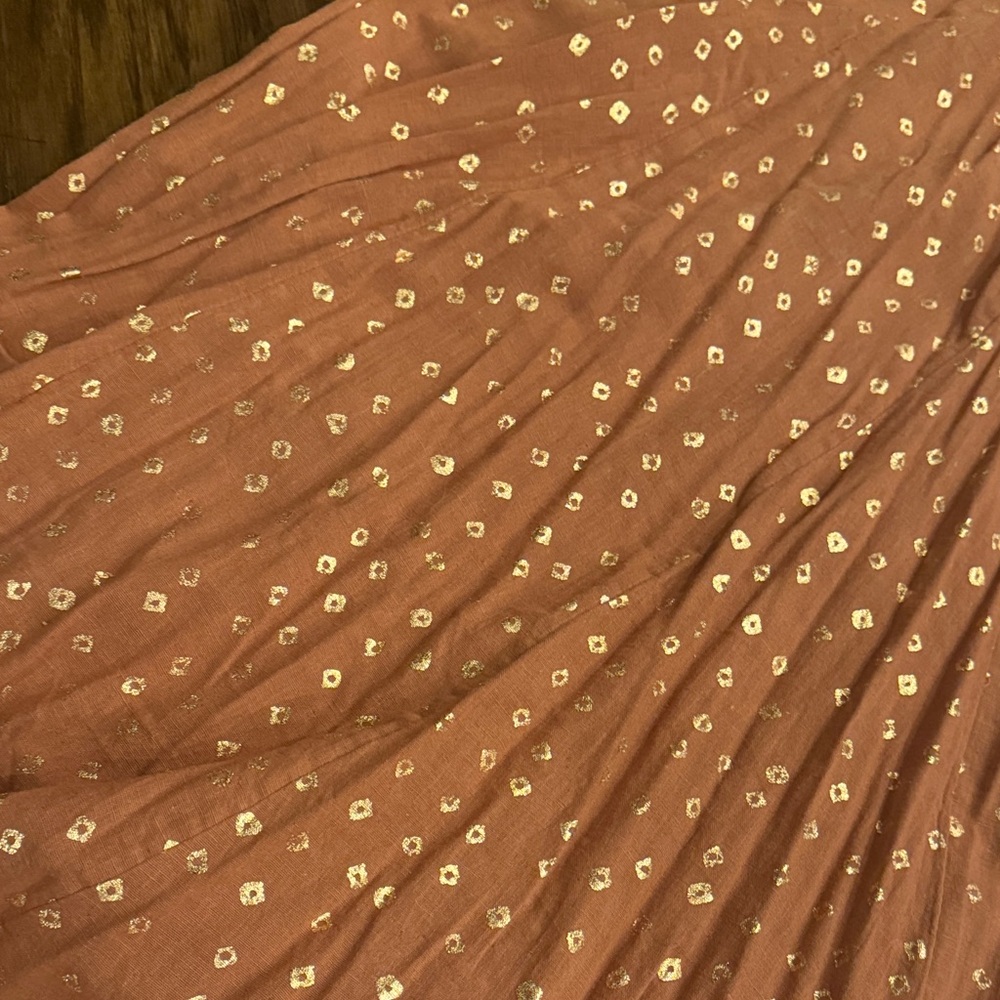 Anthropologie Terracotta Full Skirt - Picture 6 of 11